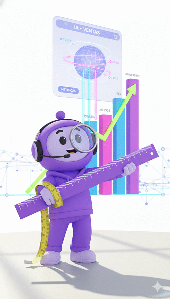 Descubre cómo medir el exito de la IA en ventas realmente funciona. KPIs clave, métricas que importan y cómo conectar la IA con resultados reales de negocio.