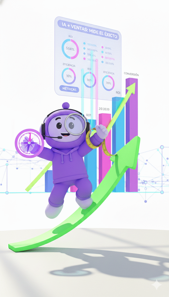 Descubre cómo medir el exito de la IA en ventas realmente funciona. KPIs clave, métricas que importan y cómo conectar la IA con resultados reales de negocio.