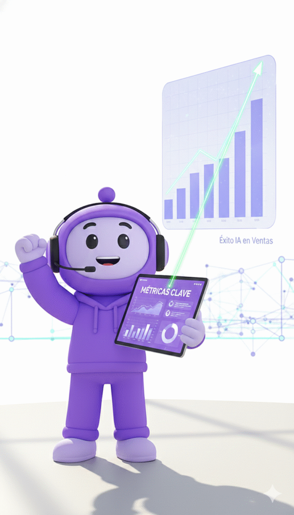 Descubre cómo medir el exito de la IA en ventas realmente funciona. KPIs clave, métricas que importan y cómo conectar la IA con resultados reales de negocio.