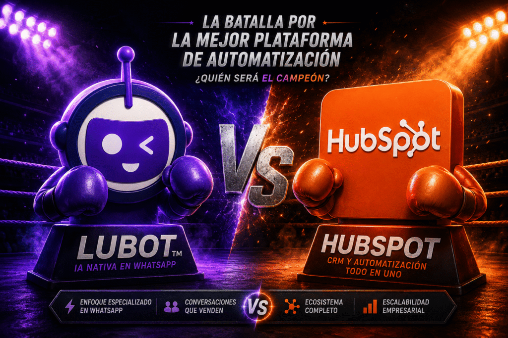 Lubot vs HubSpot la comparación sorprendente sobre el verdadero costo de venta por WhatsApp en 2026