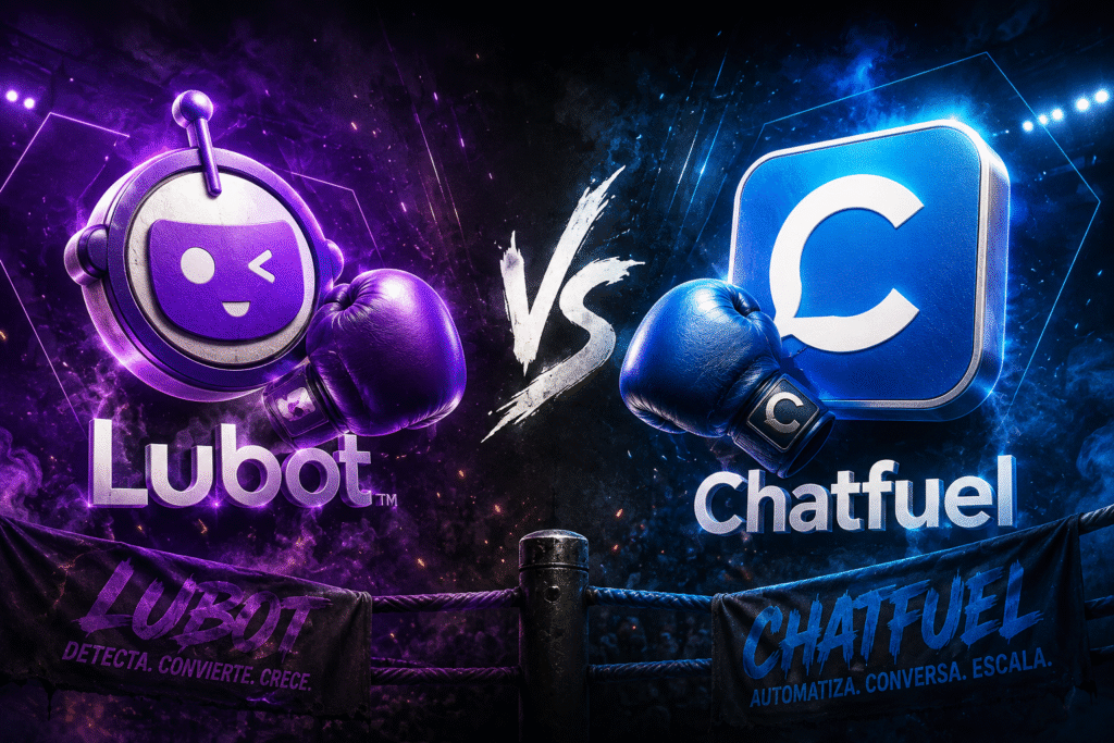 Lubot vs Chatfuel: la comparación esencial para vender por WhatsApp en 2026