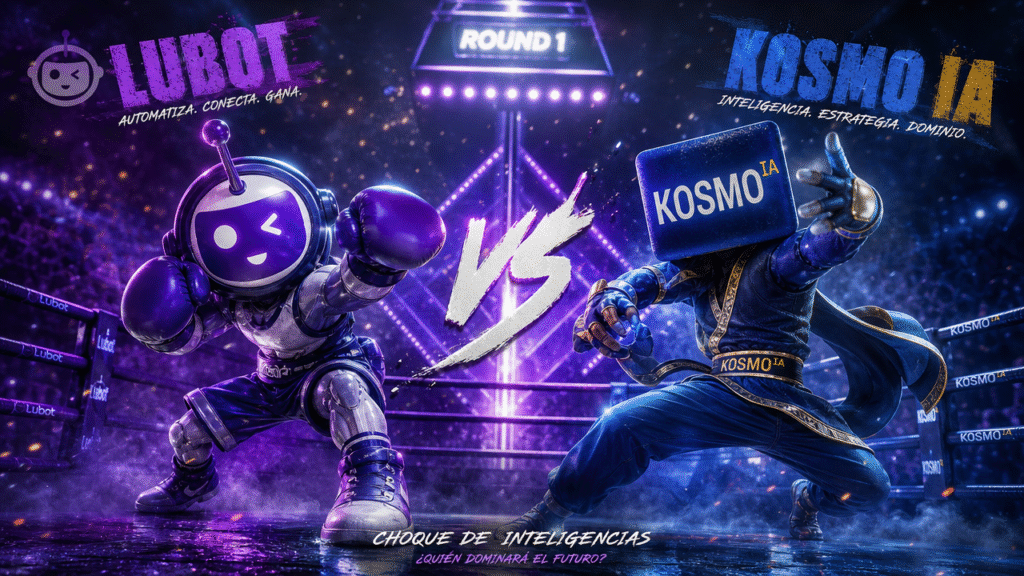 Lubot vs Kosmo: la comparación a fondo para vender por WhatsApp en 2026
