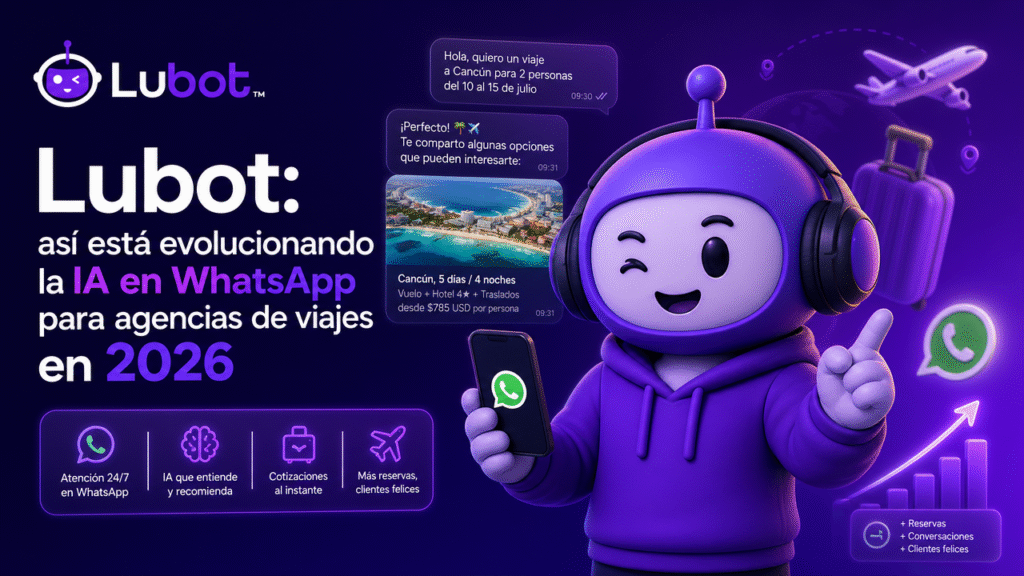 Lubot: así está evolucionando la IA en WhatsApp para agencias de viajes en 2026