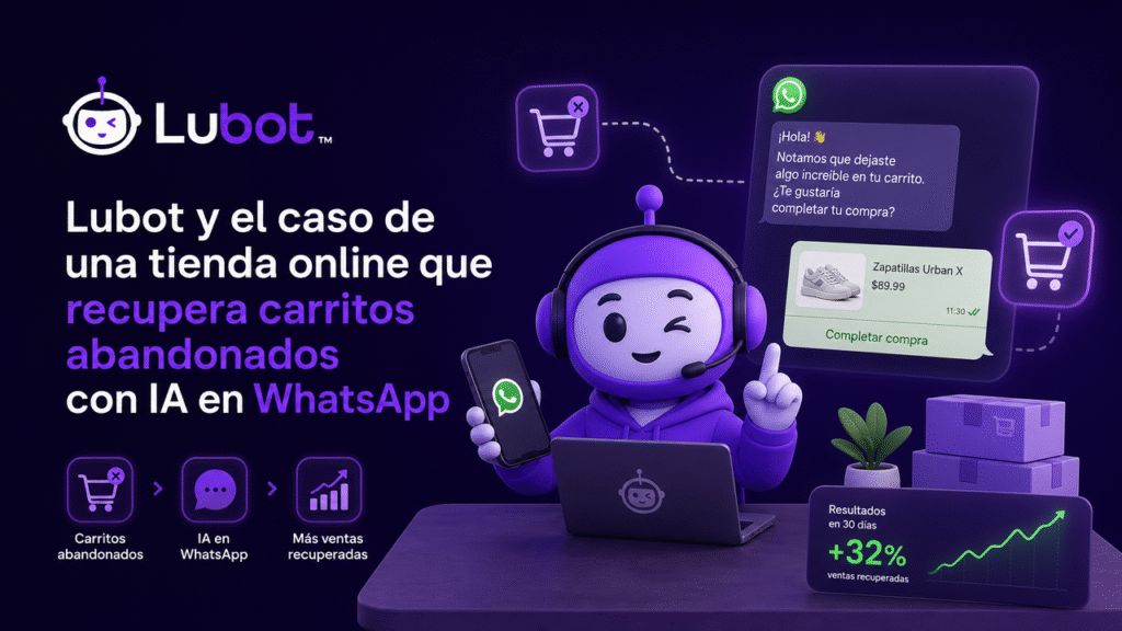 Lubot y el caso de una tienda online que recupera carritos abandonados con IA en WhatsApp