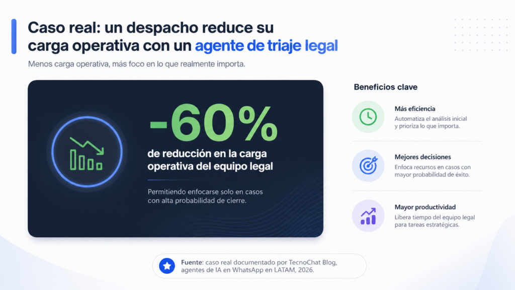 Lubot y el caso real de un despacho legal que redujo su carga operativa con IA en WhatsApp