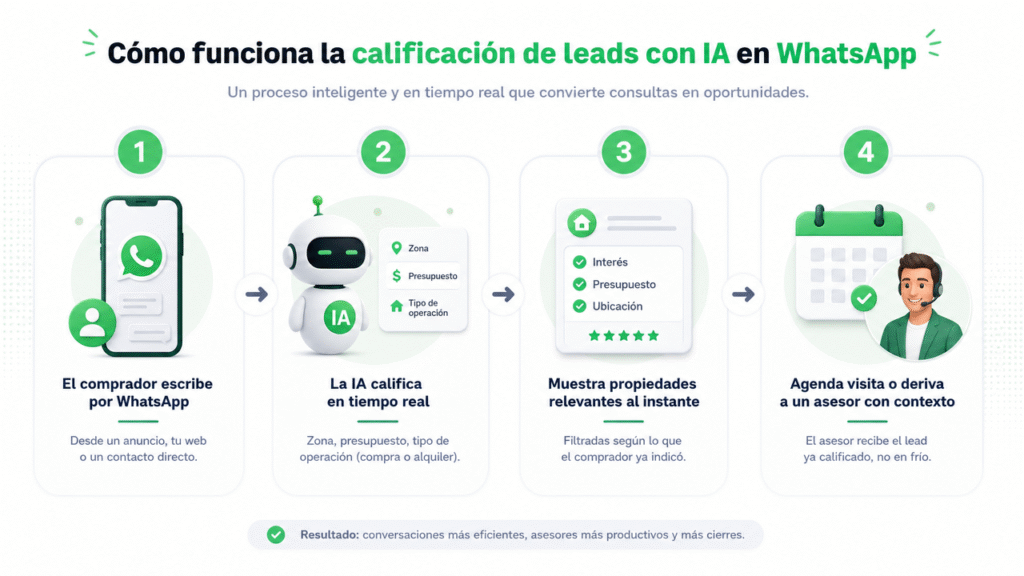 Lubot: cómo automatizar la calificación de leads en tu inmobiliaria con IA en WhatsApp