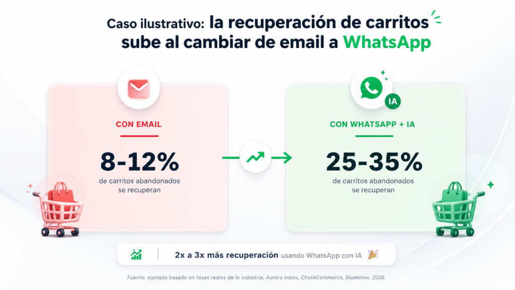 Lubot y el caso de una tienda online que recupera carritos abandonados con IA en WhatsApp