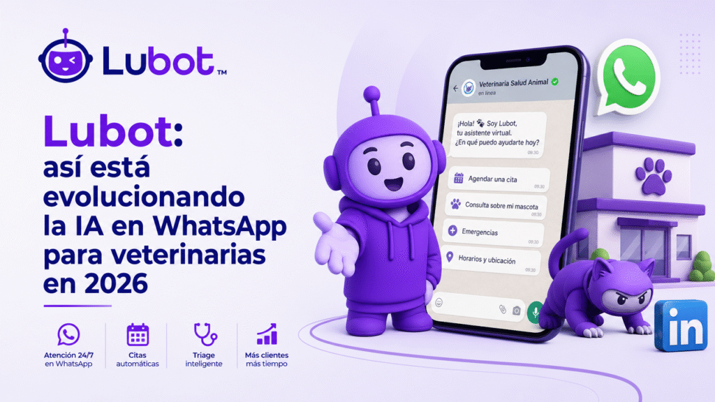 Lubot: así está evolucionando la IA en WhatsApp para veterinarias en 2026